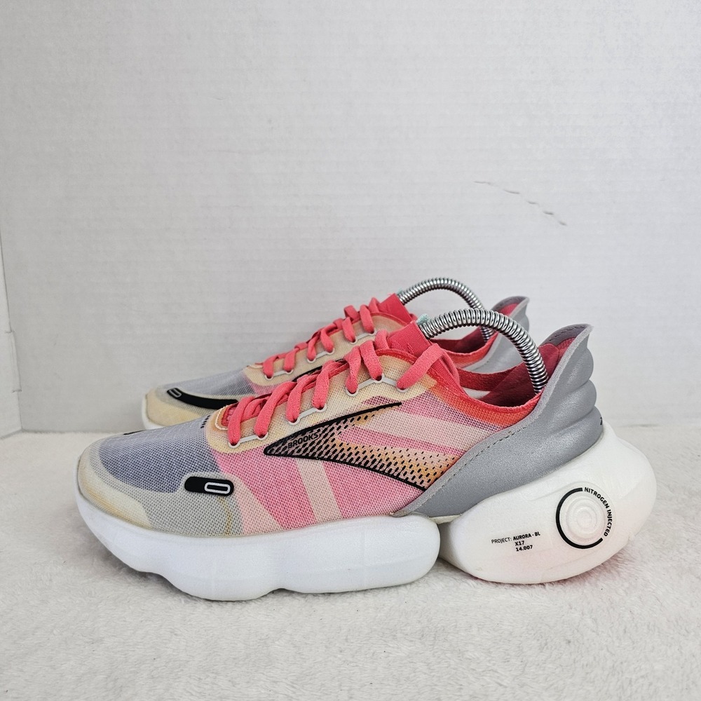 Brooks Womens Aurora BL 1203541B068 White Running Shoes Sneakers Size 10B US